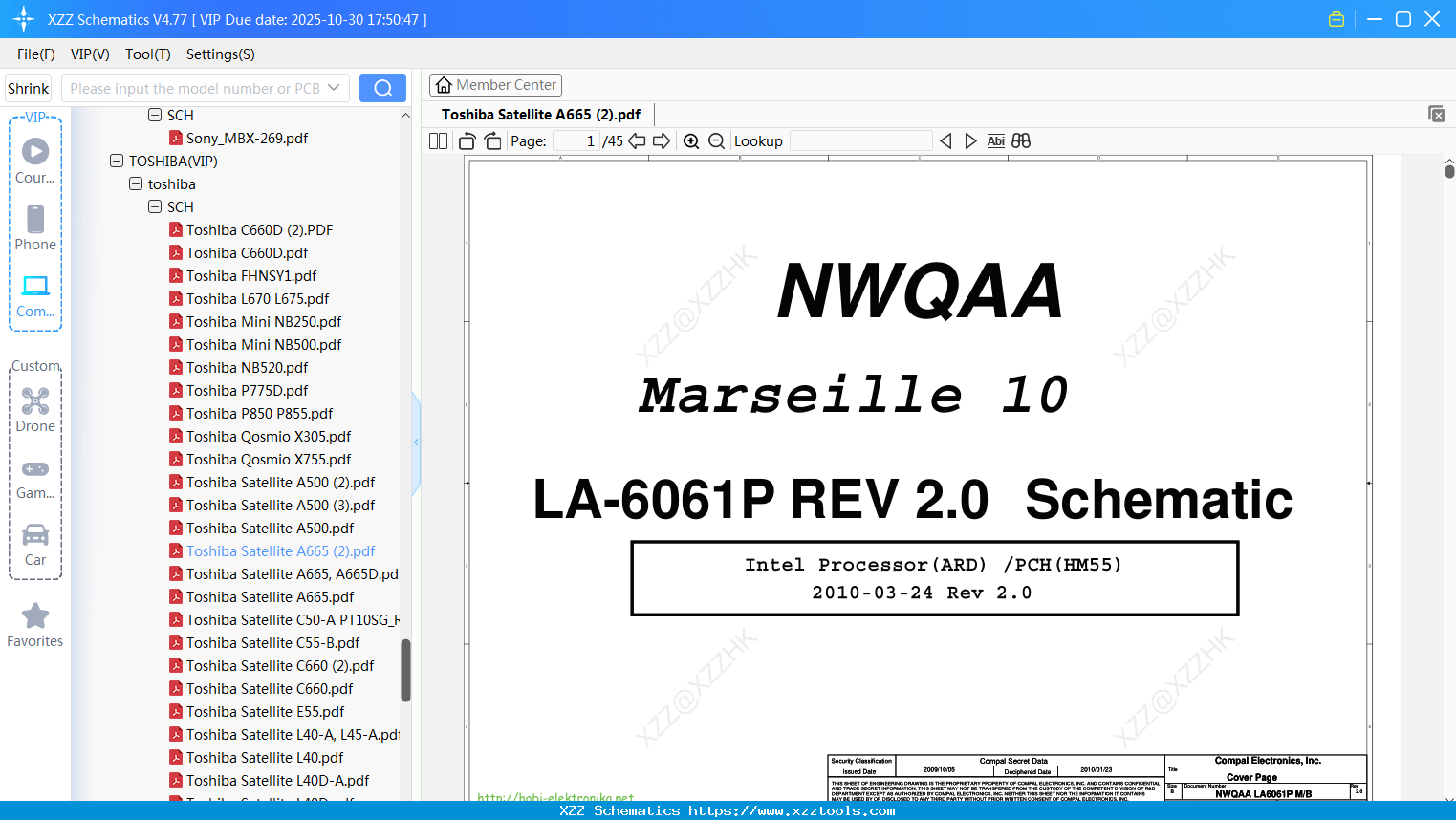 Laptop Toshiba Satellite A665 (2)